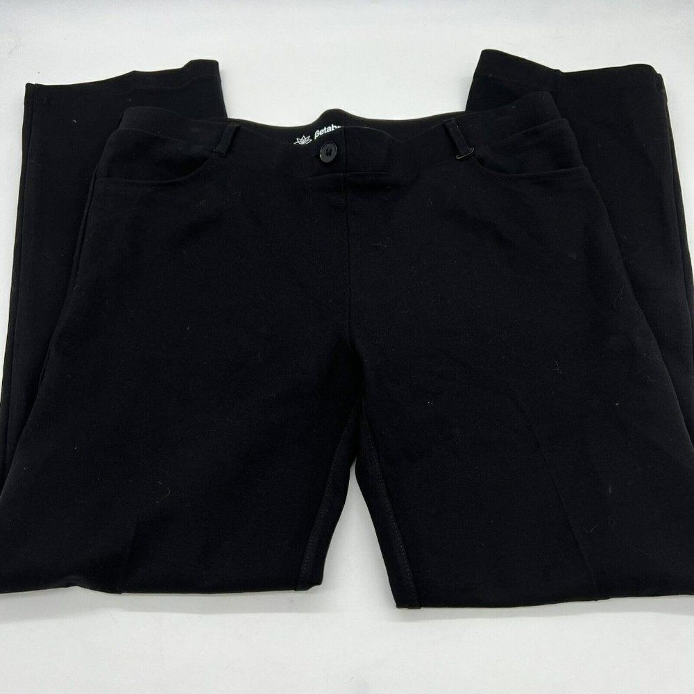Betabrand Classic Dress Yoga Pants Women’s Size XL Mid Rise Straight Leg